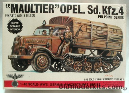 Bandai 1/48 Maultier Opel Sd.Kfz.4, 8226-300 plastic model kit